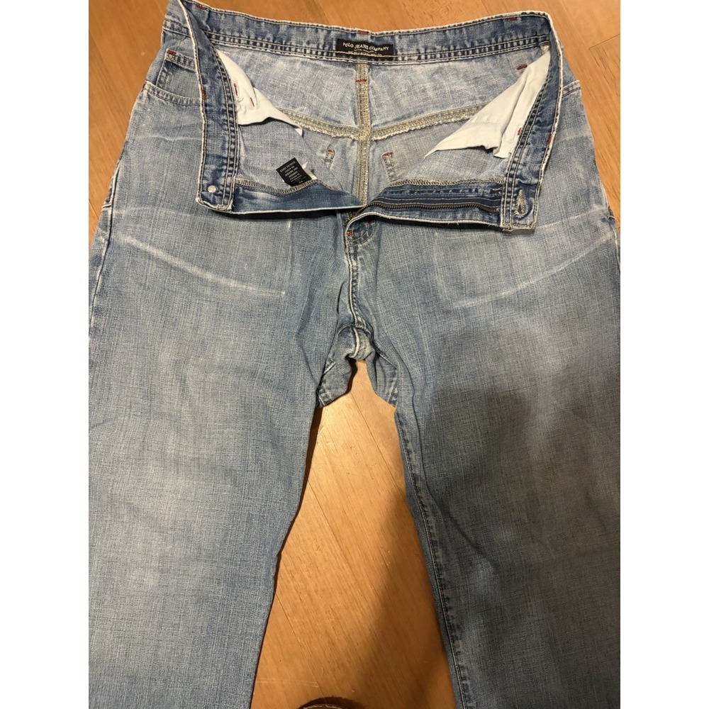 Ralph Lauren Polo Jeans Stratford Jean Men 33 x 30 Wide Leg Baggy Y2K Grunge 90s - Picture 8 of 16